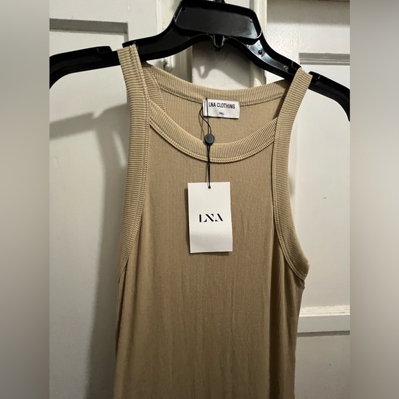 LNA Candi dress size small new NWT in pale khaki - Picture 7 of 10